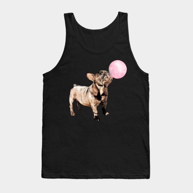 French bulldog funny bubble gum Tank Top by Collagedream